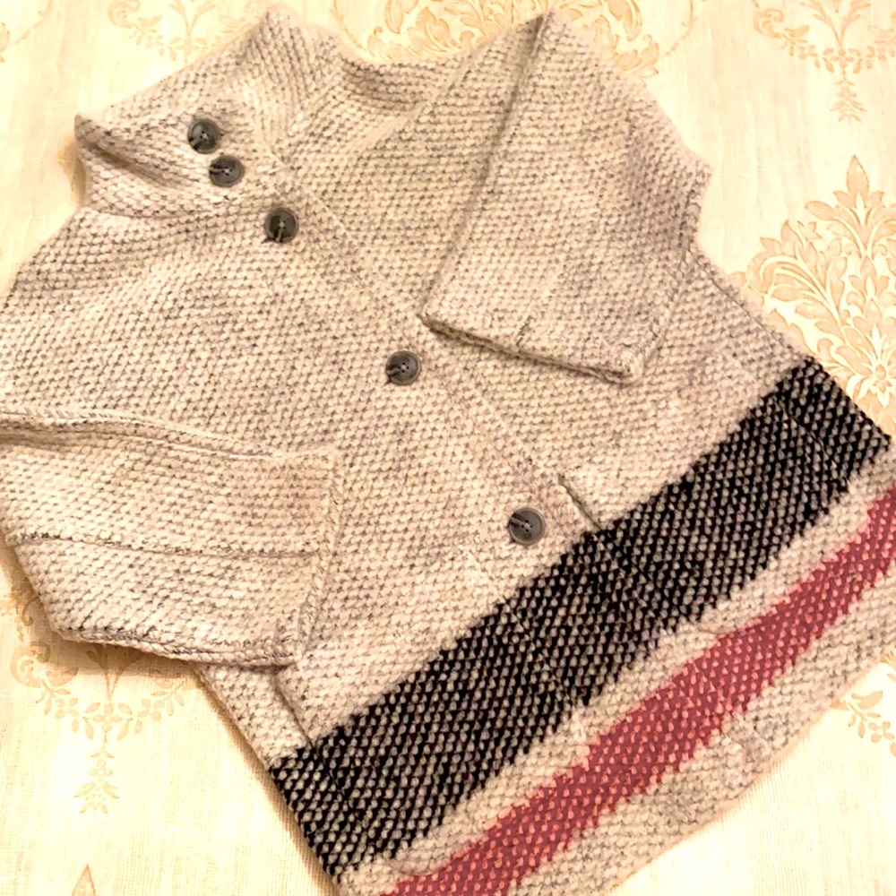 GAP Kids Wool Blend Nautical Cardigan Jacket